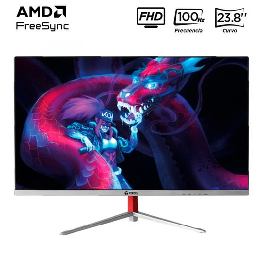Monitor curvo TEROS TE-2401S, 23.8″ FHD VA, HDMI, VGA