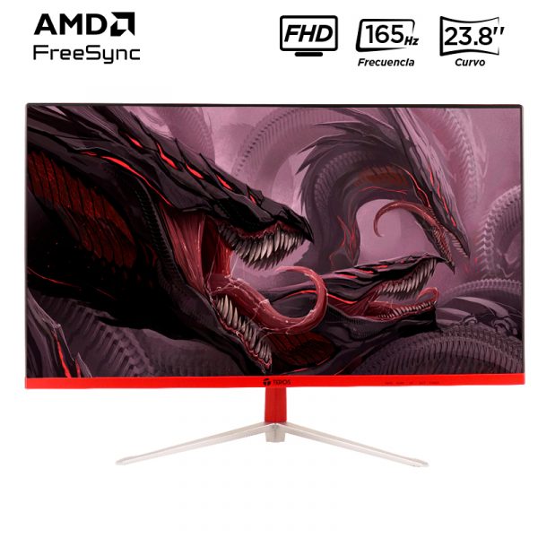 Monitor curvo gaming TEROS TE- 2471G, 23.8″ FHD VA, 165 Hz, 2 ms, HDMI, DP