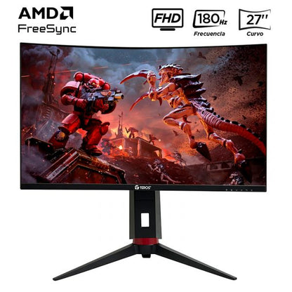 Monitor curvo gaming TEROS TE-2766G, 27″ FHD VA, 180 Hz, 1 ms, HDMI, DP, PIVOT
