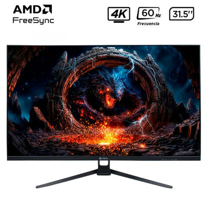 Monitor plano TEROS TE-3252S, 31.5″ 4K UHD VA LED, 60 Hz, 1 ms, HDMI, DP, Audio