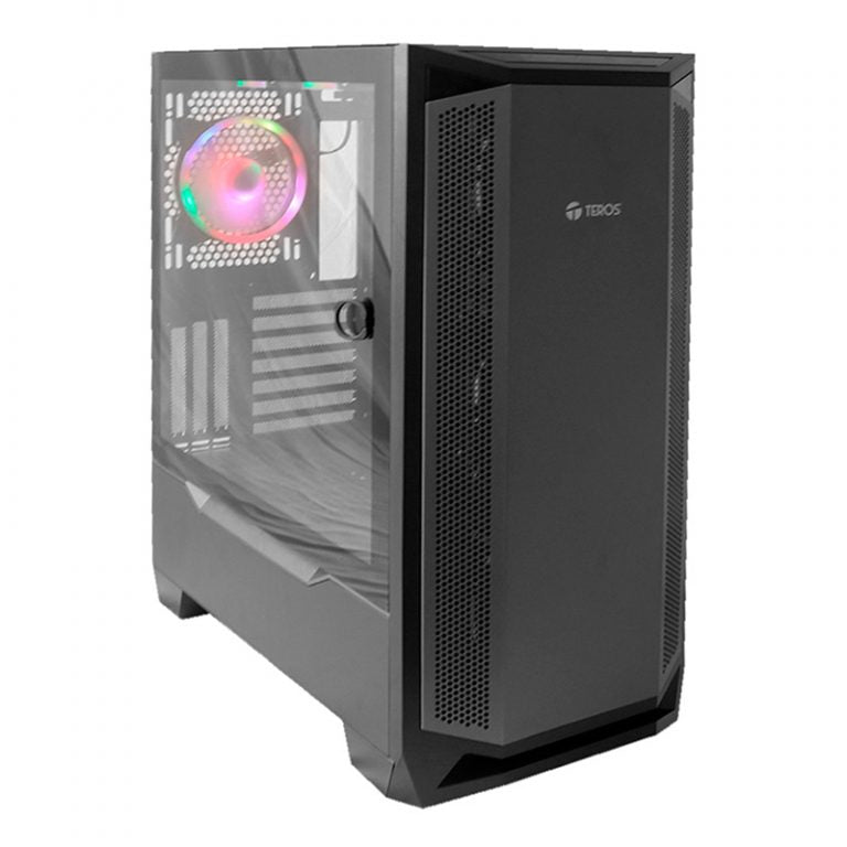 Case Gamer Teros TE-1165N, Mid Tower, NEGRO, USB 3.0 / 2.0, Audio.