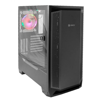 Case Gamer Teros TE-1165N, Mid Tower, NEGRO, USB 3.0 / 2.0, Audio.