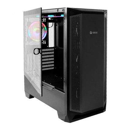 Case Gamer Teros TE-1165N, Mid Tower, NEGRO, USB 3.0 / 2.0, Audio.