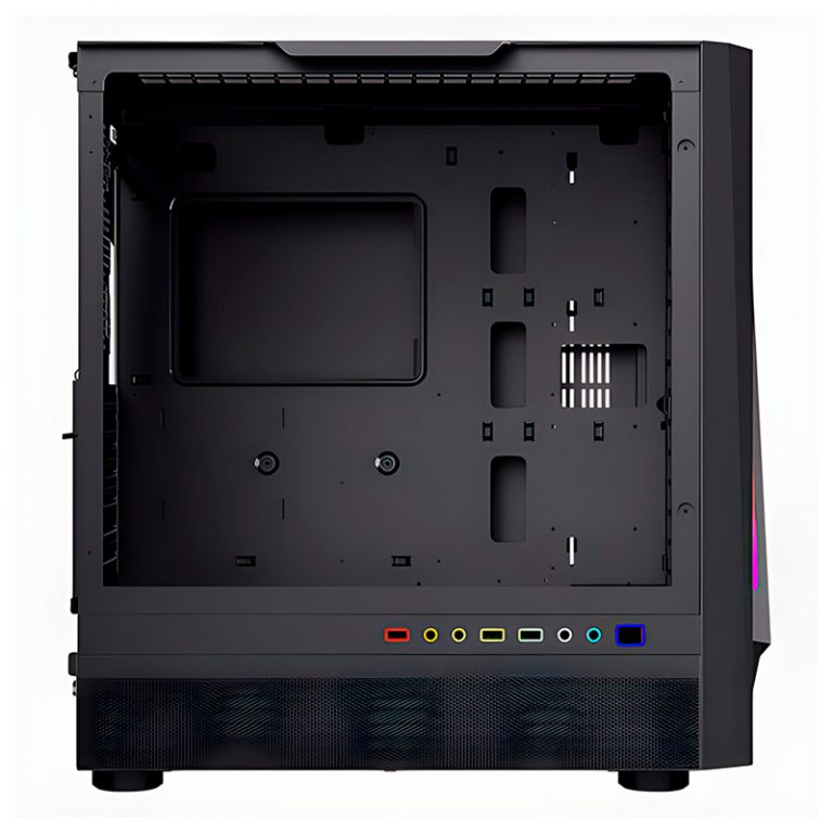 Case gamer TEROS TE-1172N, Mid Tower, USB 3.0 / USB 2.0, audio, ventilador ARGB, negro