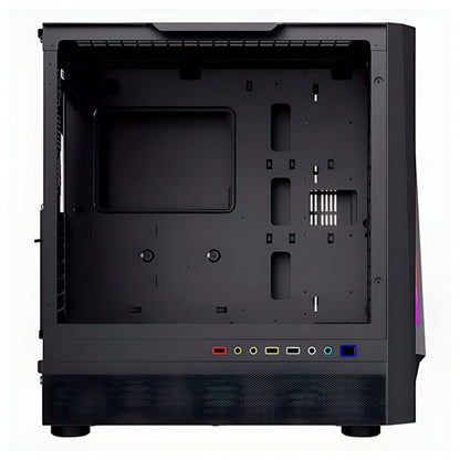 Case gamer TEROS TE-1172N, Mid Tower, USB 3.0 / USB 2.0, audio, ventilador ARGB, negro