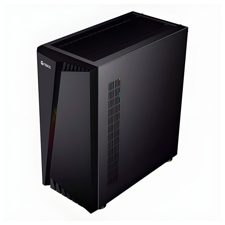 Case gamer TEROS TE-1172N, Mid Tower, USB 3.0 / USB 2.0, audio, ventilador ARGB, negro