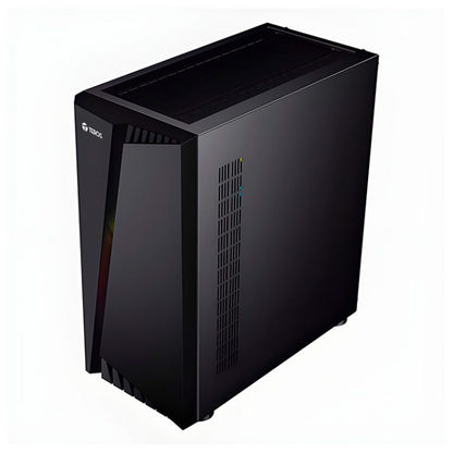 Case gamer TEROS TE-1172N, Mid Tower, USB 3.0 / USB 2.0, audio, ventilador ARGB, negro