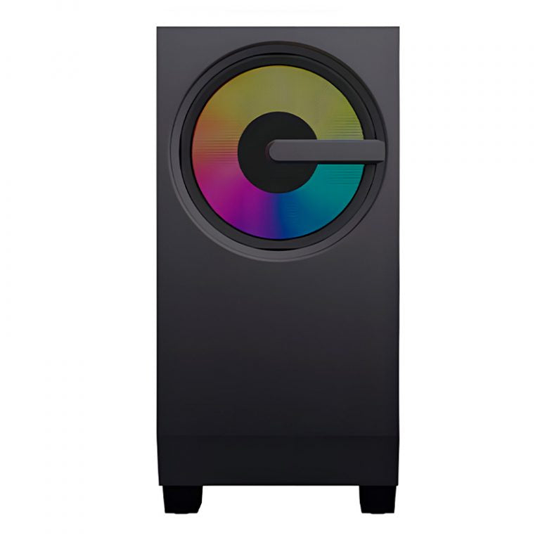 Case gamer TEROS TE-1173N, Mid Tower, USB 3.0 / USB 2.0, audio, ventilador ARGB, negro